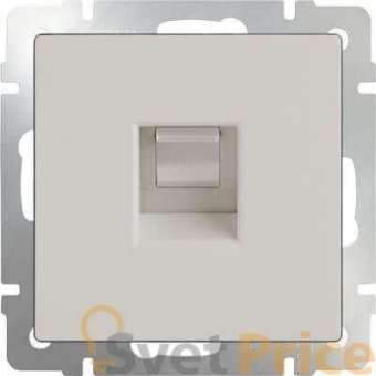 Телефонная розетка RJ11 слоновая кость WL03-RJ-11-ivory 4690389046254