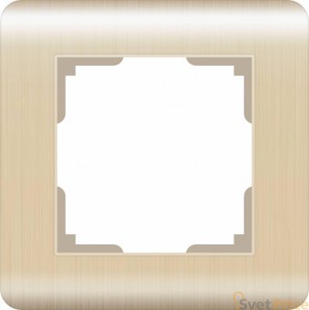 Рамка Stream на 1 пост шампань WL12-Frame-01 4690389079122