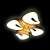 Потолочный светодиодный светильник Ambrella light Orbital Granule FG2084 WH 128W+24W D770*770