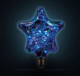 Лампа светодиодная Gauss Vintage Star E27 2W RGB 160802008