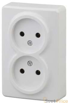Розетка ЭРА Эксперт 2x2P 16A 250V 11-2202-01