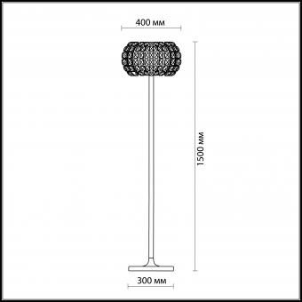 Торшер Odeon Light Crista 1606/6F