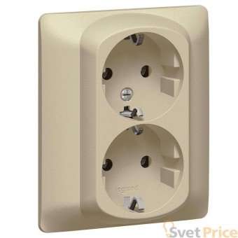 Розетка 2х2К+3 Legrand Galea Life 16A 250V с/з винтовой зажим титановая 771430