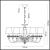 Подвесная люстра Odeon Light Marea 3948/8 страна Италия Подвесная люстра Odeon Light Marea 3948/8