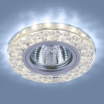 Встраиваемый светильник Elektrostandard 2194 MR16 SL/WH зеркальный/белый 4690389099298