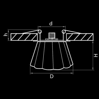 Встраиваемый светильник Lightstar Facci 004104-G9