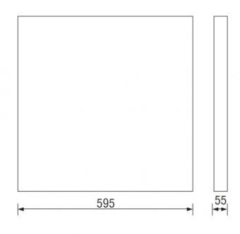 Встраиваемый светодиодный светильник Horoz 32W 6400К 056-001-0032 (HL975L)