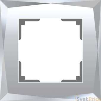 Рамка Diamant на 1 пост зеркальный WL08-Frame-01 4690389143816