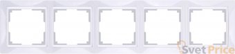 Рамка Snabb Basic на 5 постов белый WL03-Frame-04 4690389098796